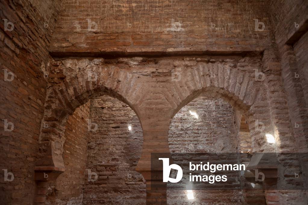 Alhambra. Arabian public baths (Sala de Abencerrajes). Interior.