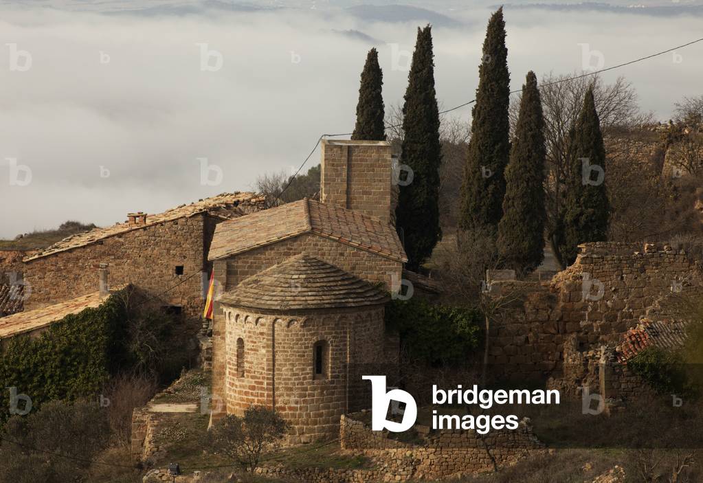 The chapel (Santuari Santa Maria). Exterior. East. The site. Romanesque. 11th - 12th century.