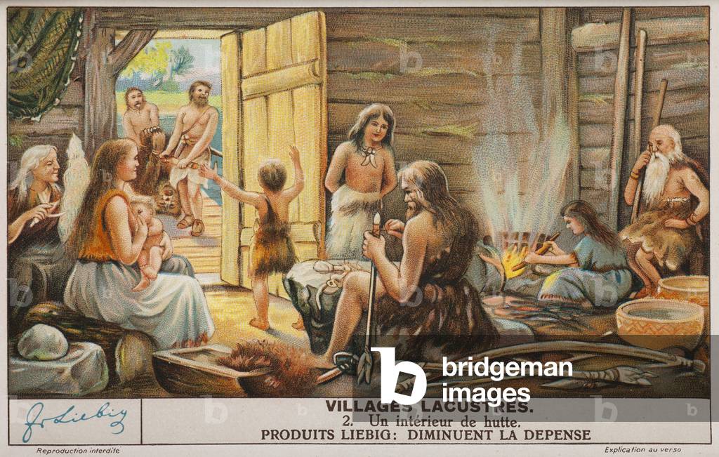 stilt houses, no 2, a hut interior. 1939.