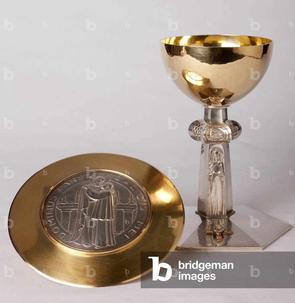 Chalice and paten. Modernism. 20th century.
