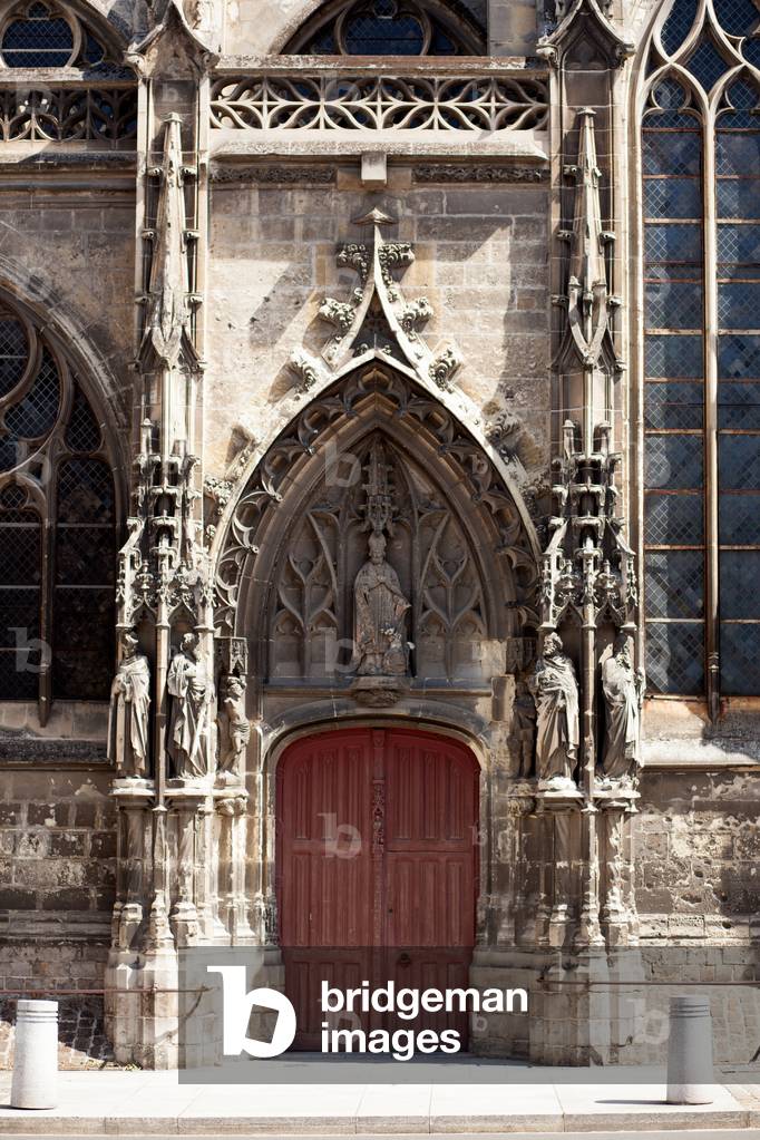 Church (Église Saint-Germain-l'Écossais). Exterior. South portal.