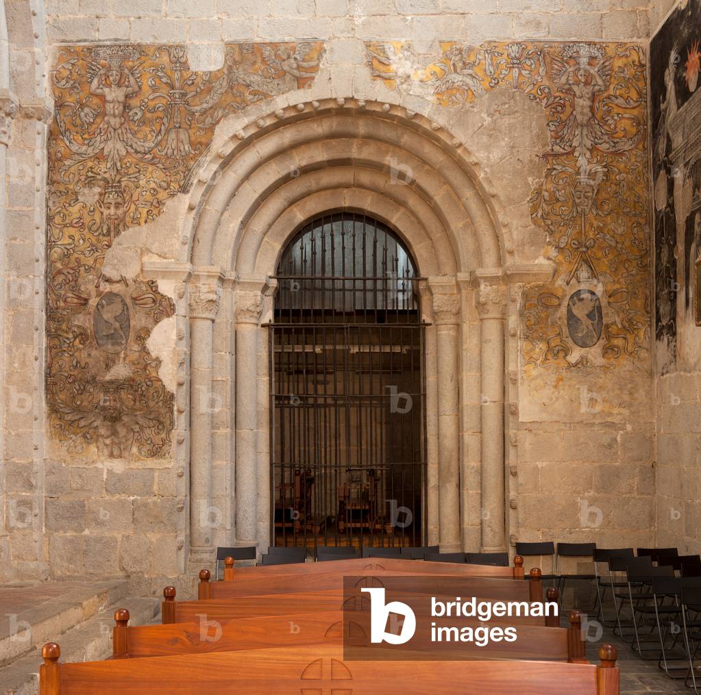 Cathedral. Interior. South transept. South wall. Portal. Wall paintings.