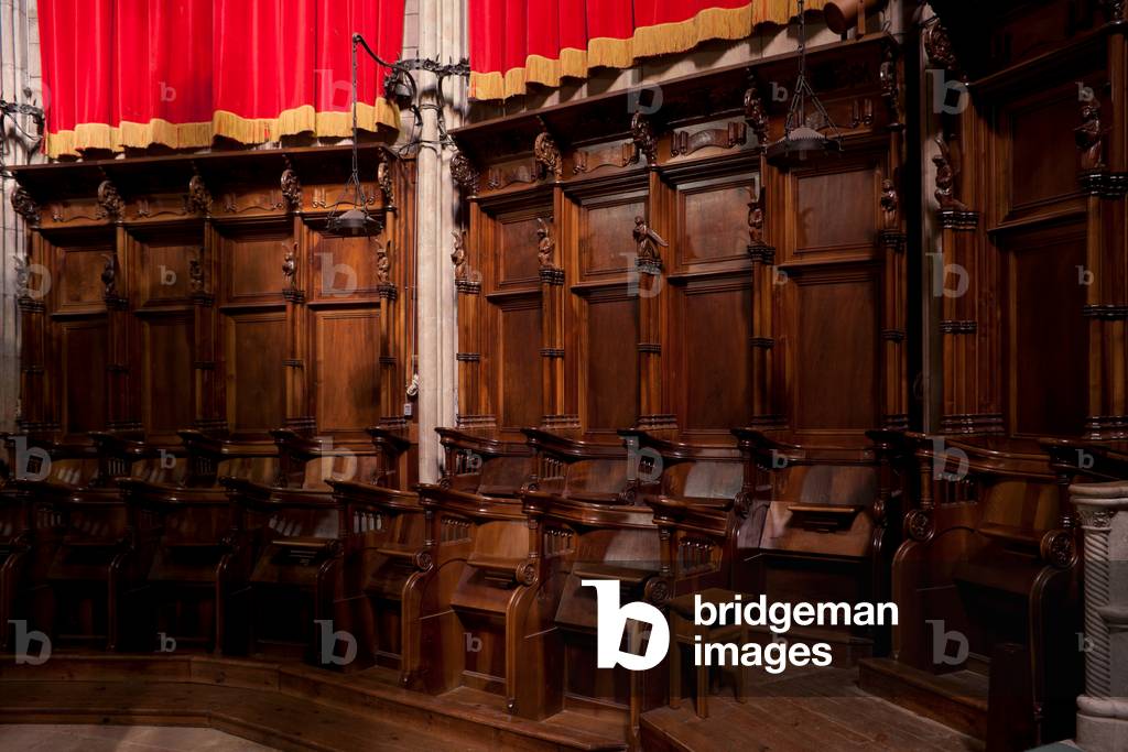 Cathedral (Catedral de Santa María). Interior. The choir. The seatings.
