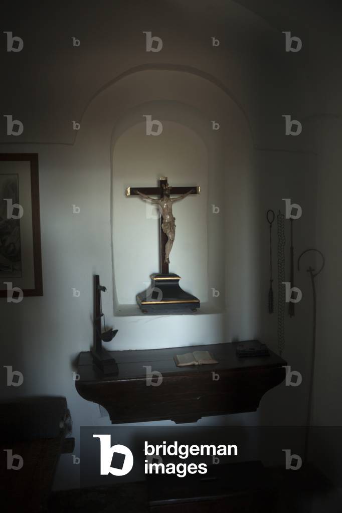 Place of pilgrimage (Las Ermitas). A little chapel interior.