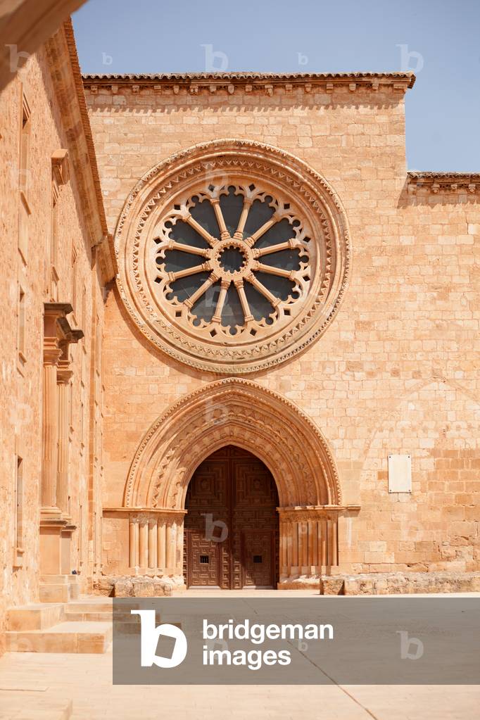 Abbey (Monasterio de Santa Maria de Huerta). The church. Exterior. West façade.