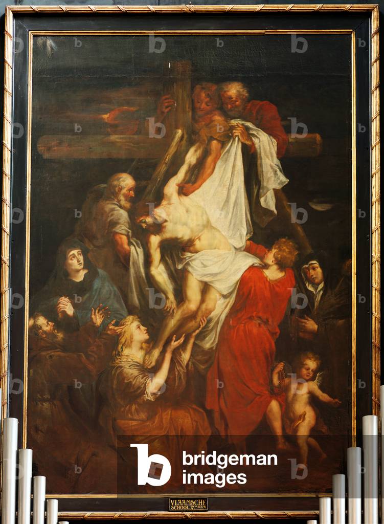 The high altar. The painting. Flemish master. 17th century.
