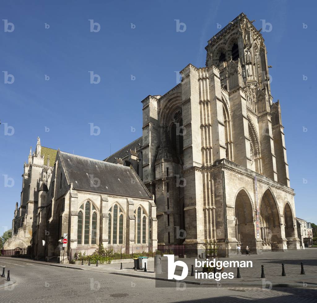 Cathedral (Basilique-cathédrale Saint-Gervais-et-Saint-Protais). Exterior. Northwest. 13th century.