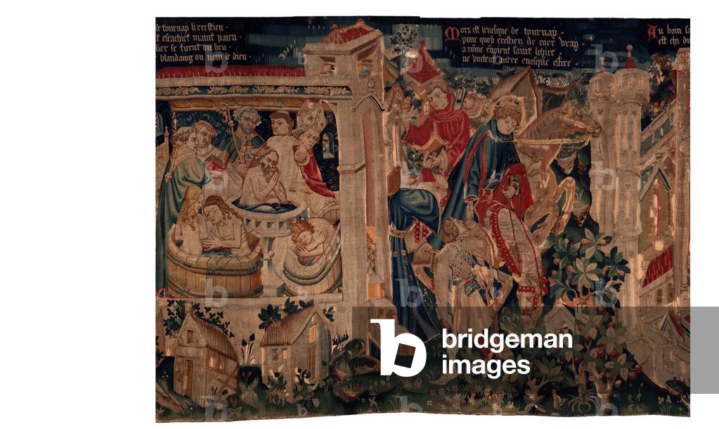 History of Saint Piat and Saint Eleuthère, Scene 7 baptism of the exiles chritians