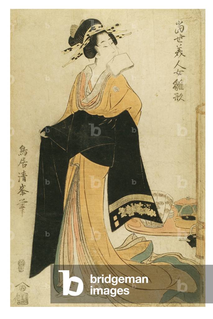 Contemporary Beauties as Models for Women, 1806 (woodblock print on paper)
