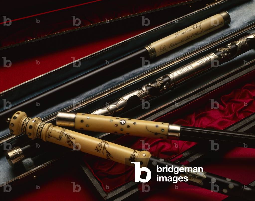 Image of Still life Conductor sticks. From top to bottom French wand