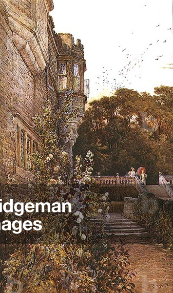 On the Terrace, Haddon Hall (w/c)