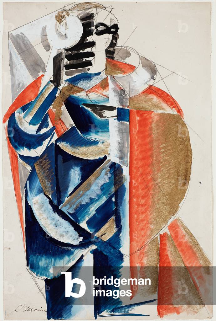 Costume Design for L'Annonce faite à Marie by Paul Claudel, c.1920 (gouache & pencil on paper)
