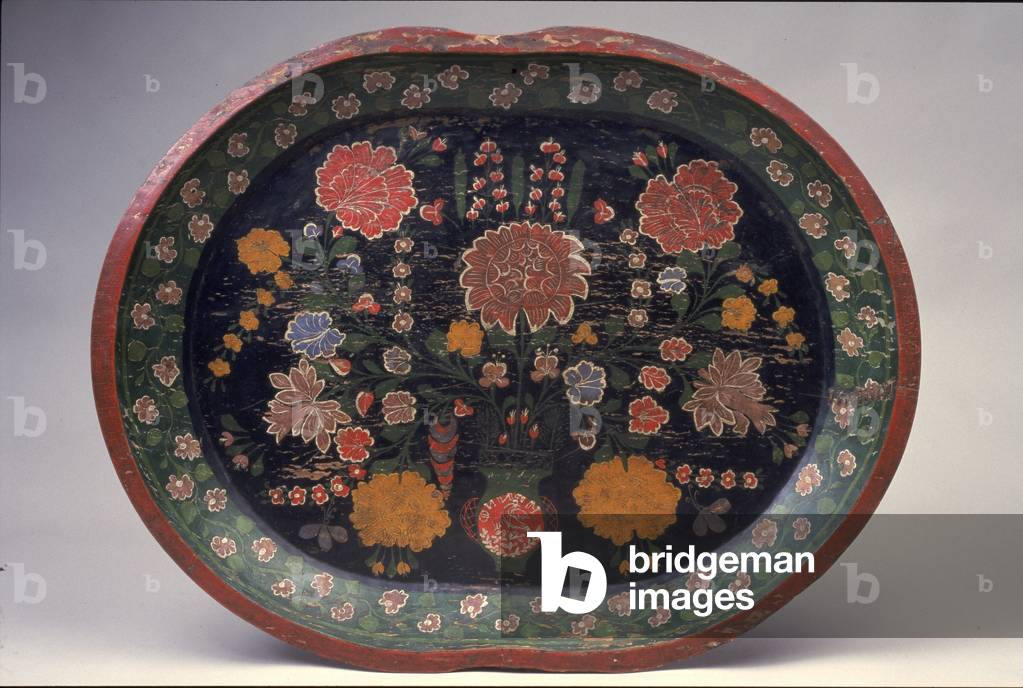 Tray (Batea), early to mid-19th century (lacquered wood)
