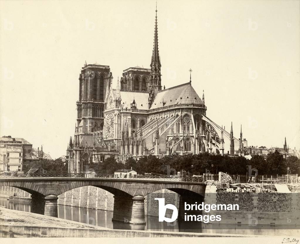 Notre Dame, Paris, c.1853 (albumen print)