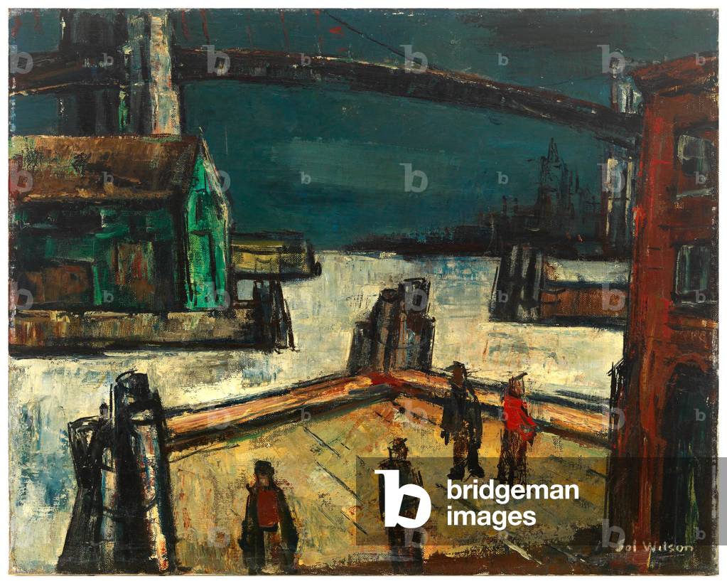 East Side Docks (oil on canvas)