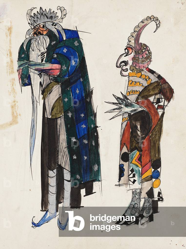 Costume Design, 20th century (ink & w/c with a graphite under-drawing on medium weight wove paper)