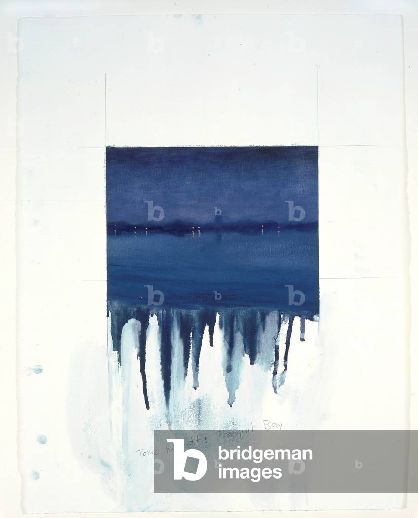 Toxic Run-Off: Tranquil Bay, 2000 (oil on paper)