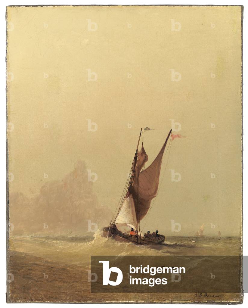 Crossing the Bay, late 19th century (oil on canvas)
