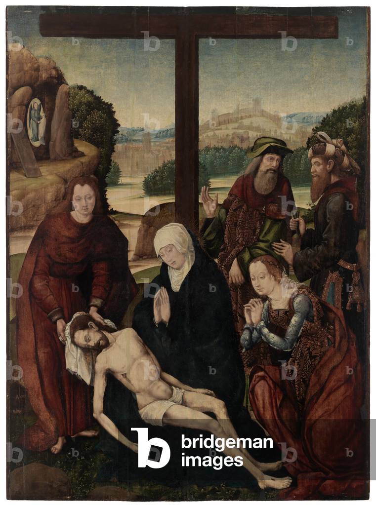 Pieta, 15th century (tempera & glazes on panel)