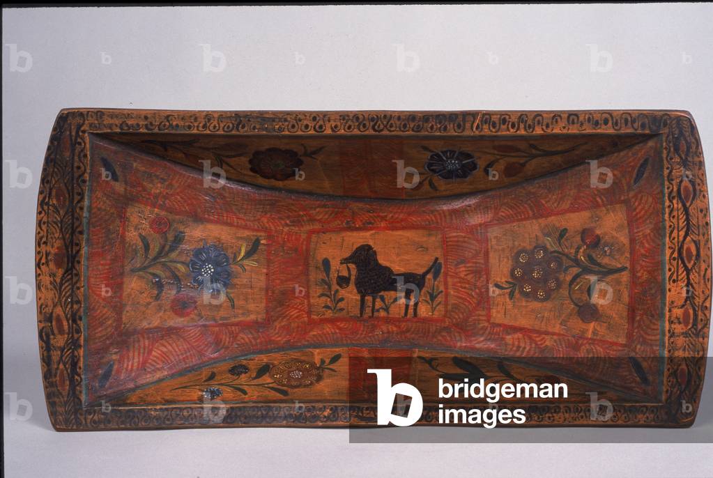 Tray (Batea), early 20th century (painted wood)