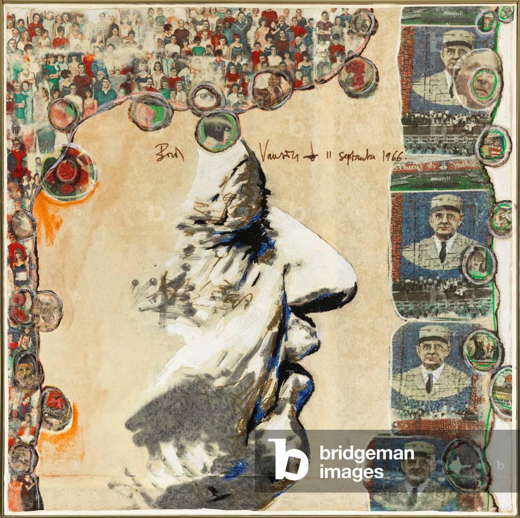 La Colombe - De Gaulle, 20th century (collage impregne)