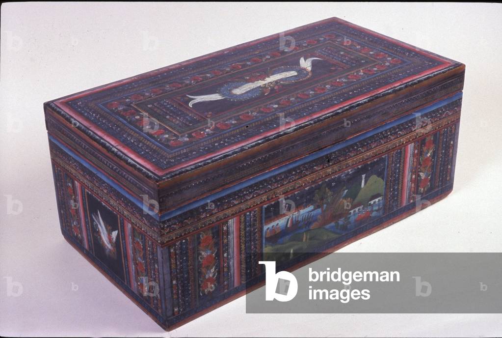 Dowry chest (baul), late 19th century (lacquered wood)
 
