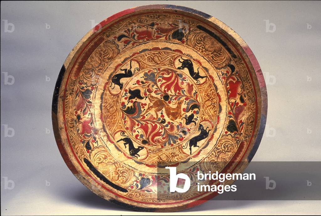 Tray (Batea), late 18th century (lacquered wood)