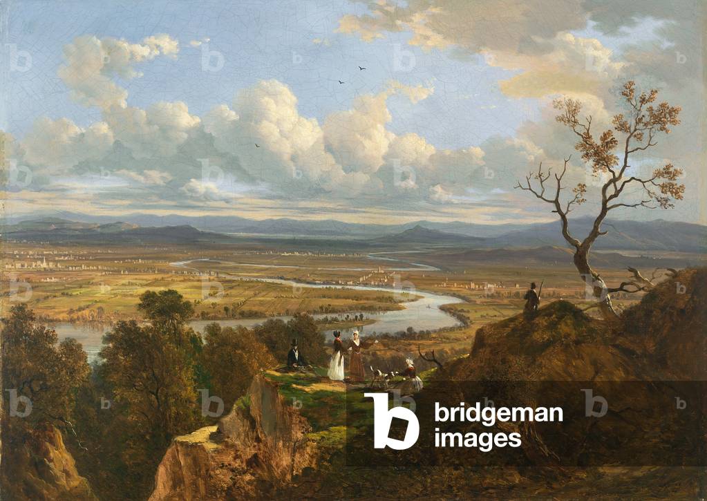 The Valley of the Connecticut from Mount Holyoke, after William Henry Bartlett, c.1845 (oil on canvas)