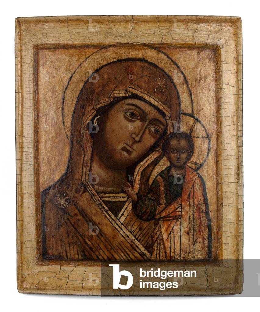 Icon of the Virgin of Kazan, 19th century (tempera on panel)