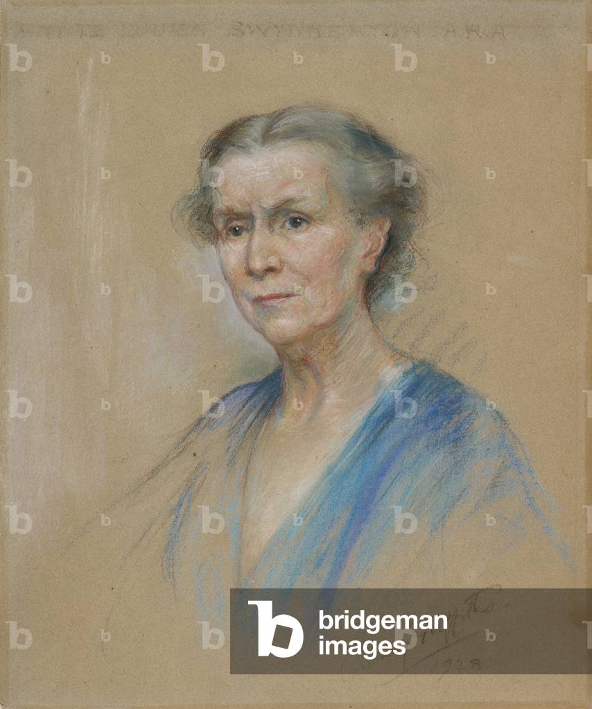 Mrs Annie L Swynnerton, 1928 (chalk on paper)