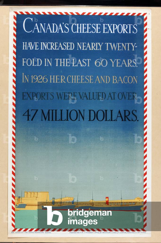 Kanadas Käseexporte (Farblitho)