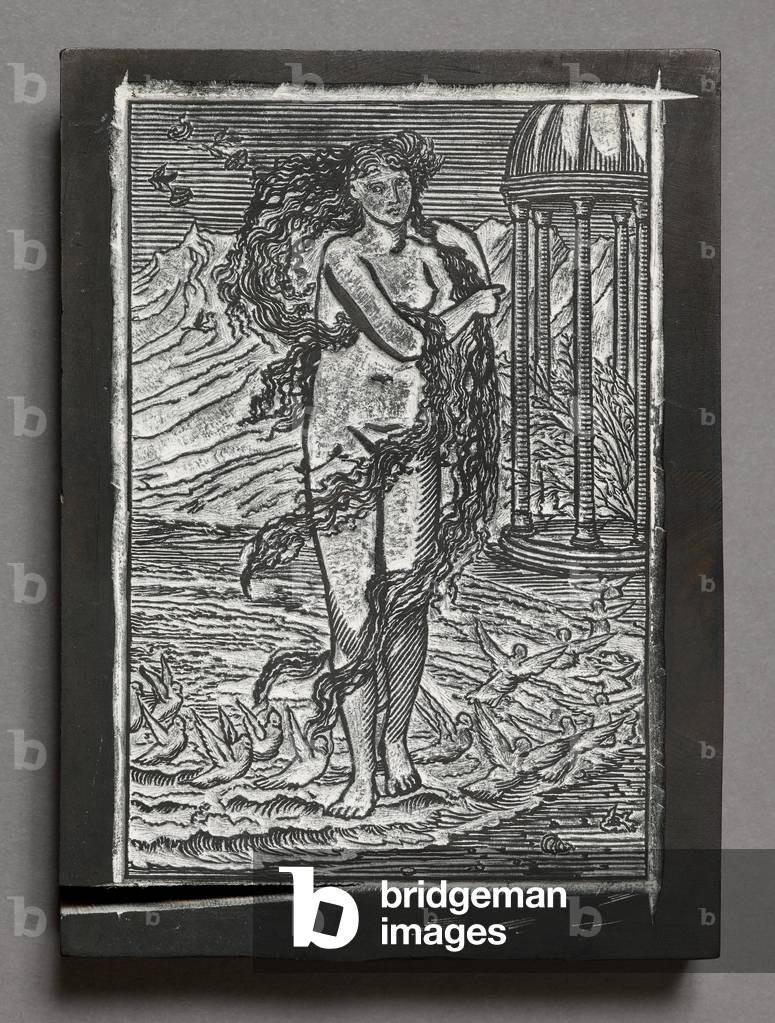 The Story of Cupid and Psyche - Venus, after Edward Coley Burne-Jones (engraved wooden block)