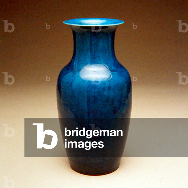 "Vaso 1736-95 (porcellana con smalto crackle turchese)", 18th Secolo di Chinese School