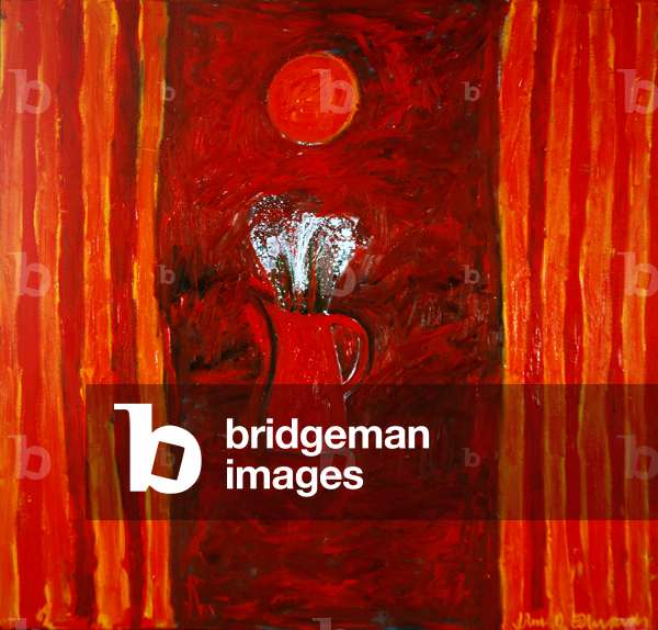Fire, 1990 (oil on board)