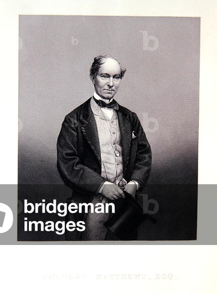 Charles Matthews, from 'The Drawing-Room Portrait Gallery of Eminent Personages', 1861 (steel engraving)