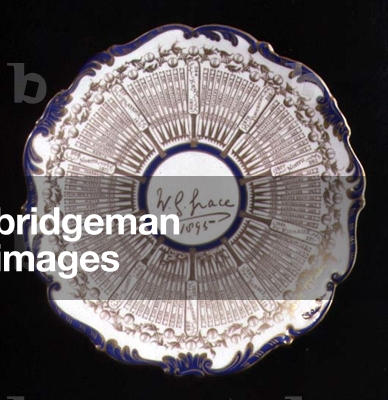 Plate showing W.G. Grace's Caps, 1866-88