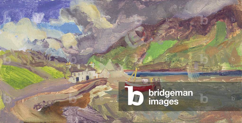 April Shower in Mayo (oil on card)