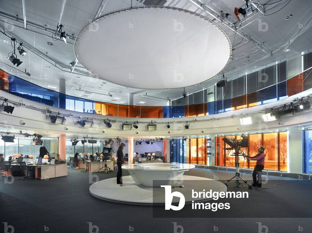 Television channel, Media 1 sat in Tangier, Morocco. Premises created by GERP architects in 2007. Photography 15/02/07.