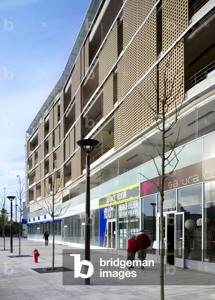 Accommodation Le Gallia, ZAC Port Marianne a Montpellier (Herault). Architects Pierre Du Besset and Dominique Lyon, 2008. Photography 24/04/08.