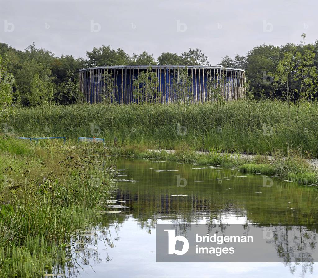 The Bioscope leisure park in Ungersheim, Haut-Rhin (Haut Rhin), Alsace, France. Architecture by Ursula Kurz and Frederic Jung, 2006.