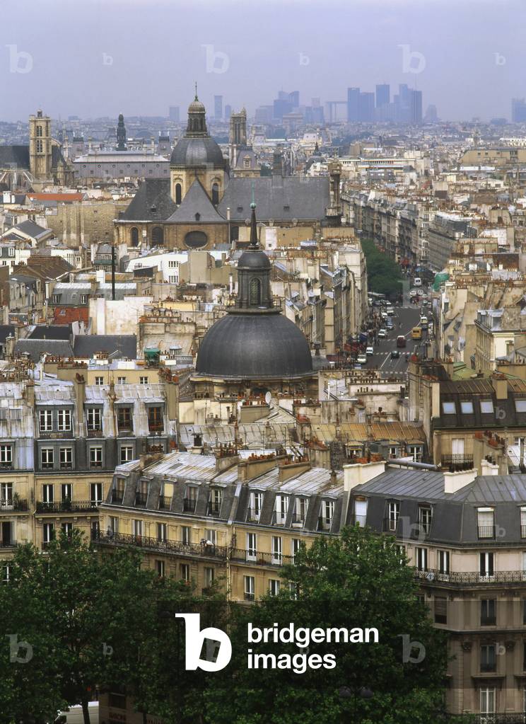 Panoramic view from the Opera Bastille, Paris 12th arrondissement.
