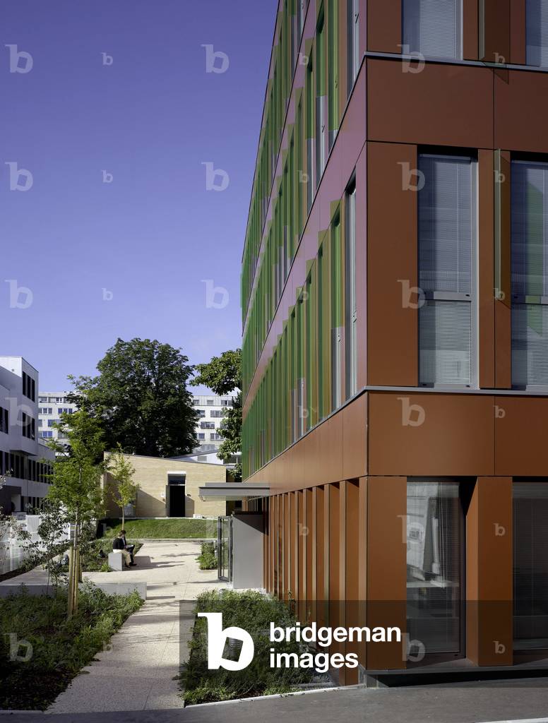 La Pepiniere Paris Sante Cochin at Cochin Hospital, 24 rue du Faubourg Saint Jacques, Paris 75014. Realisation 2007, architect Dubus Richez architecture. Photography 28/09/07.