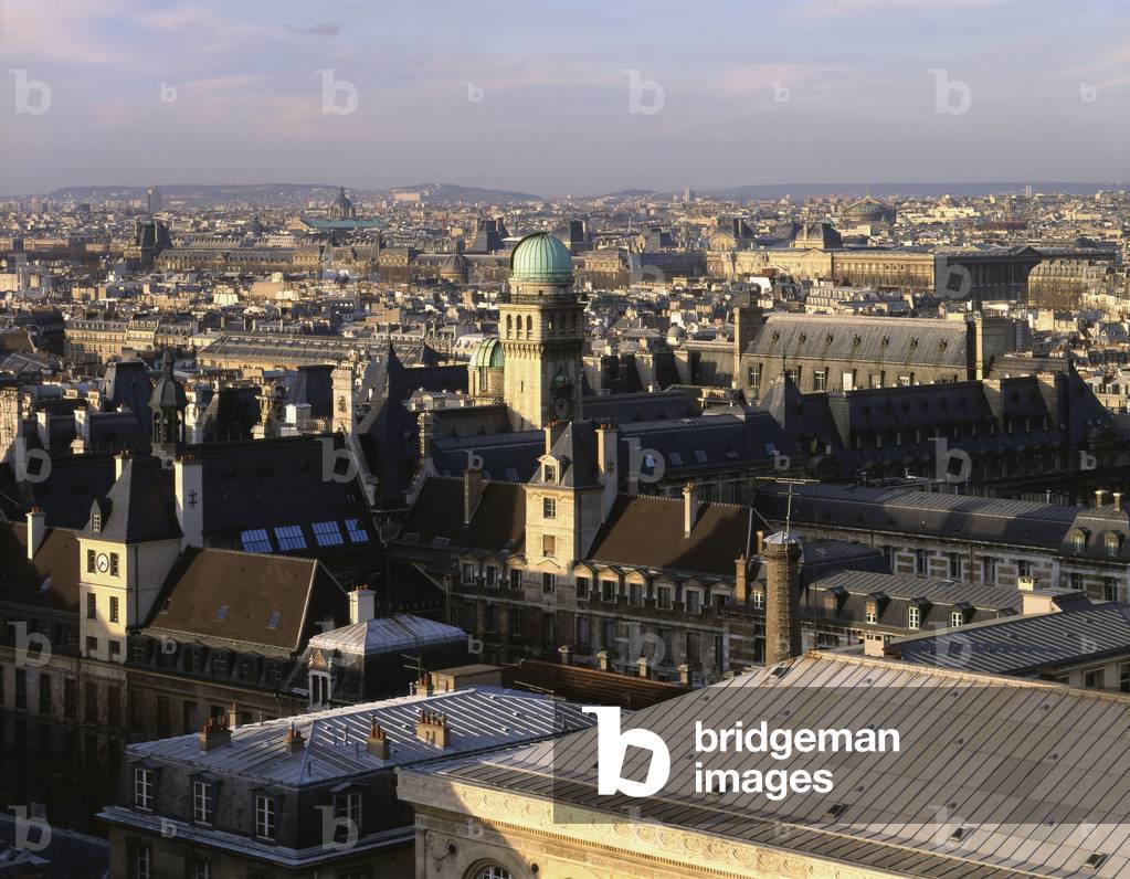 Panoramic view of Paris from the Pantheon.