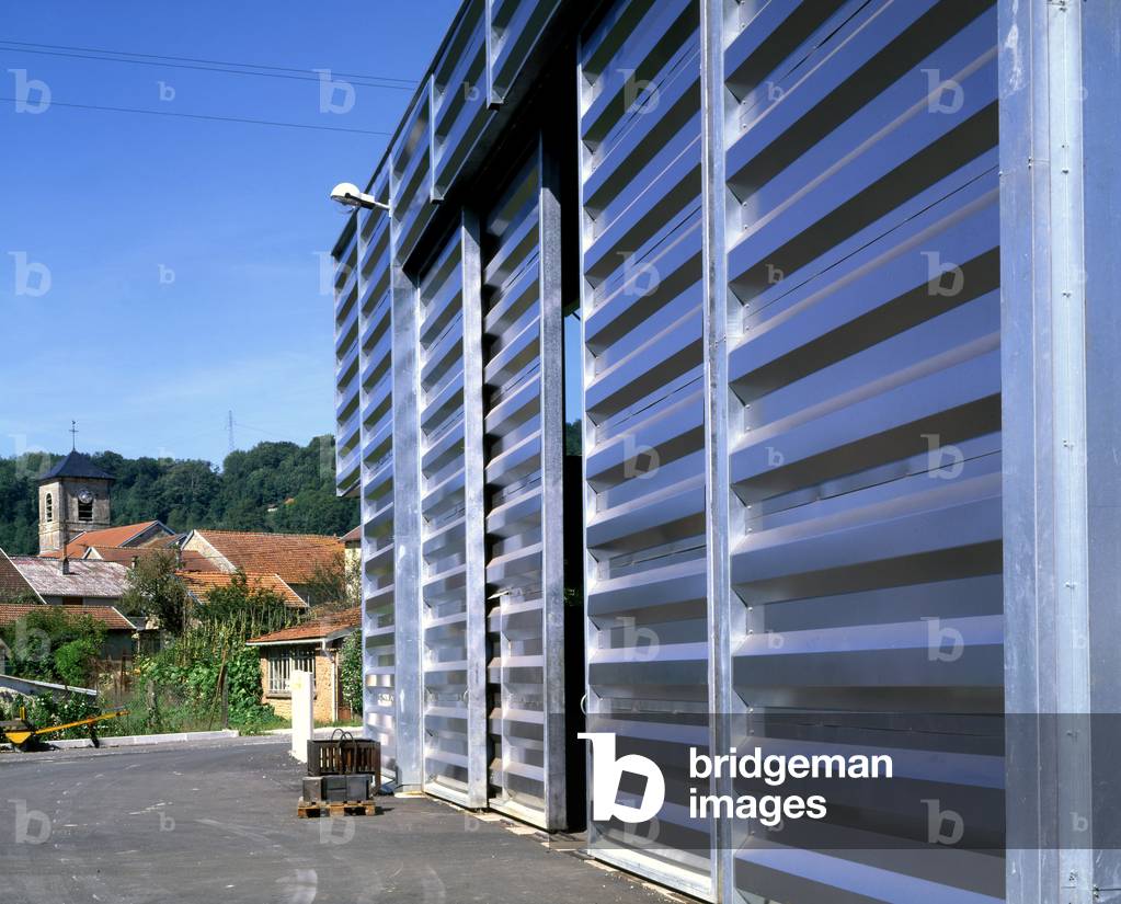 Factory Marle in Odival (Haute Marne). Realisation 1997, architect Philippe Guyard. Photography 1997.