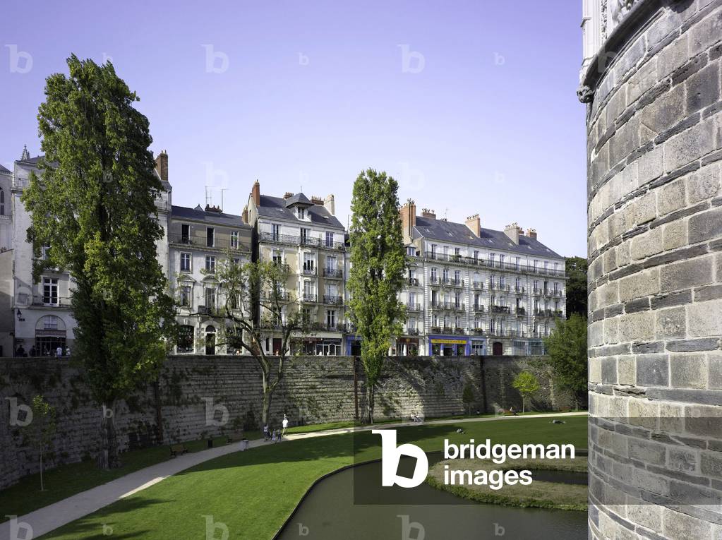 Rue Premion in the Chateau district in Nantes (Loire Atlantique).