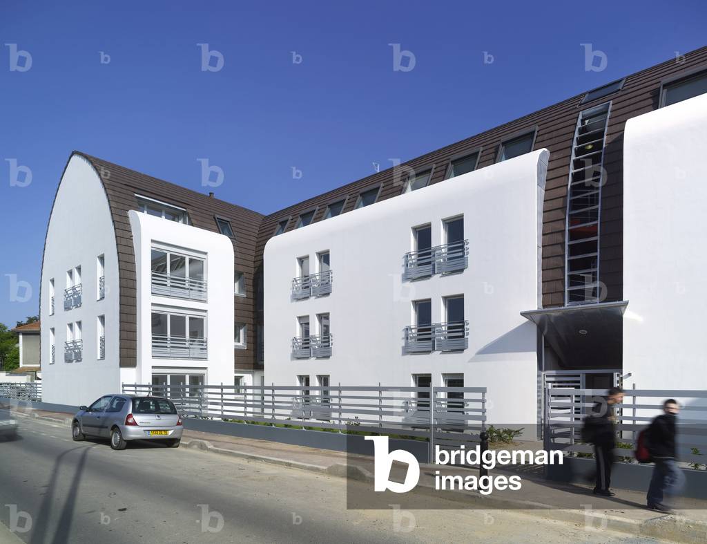 Social housing in Limmeil Brevannes (Val de Marne). Architect Arc.Ame architecture, 2008. Photography 13/04/08.