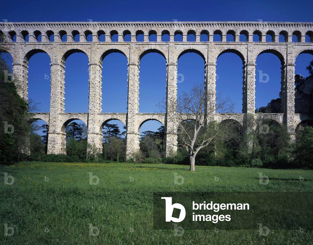The Aqueduct of Roquefavour (Bouches du Rhone). Architect Francois de Montricher (1810-1858), 1847.