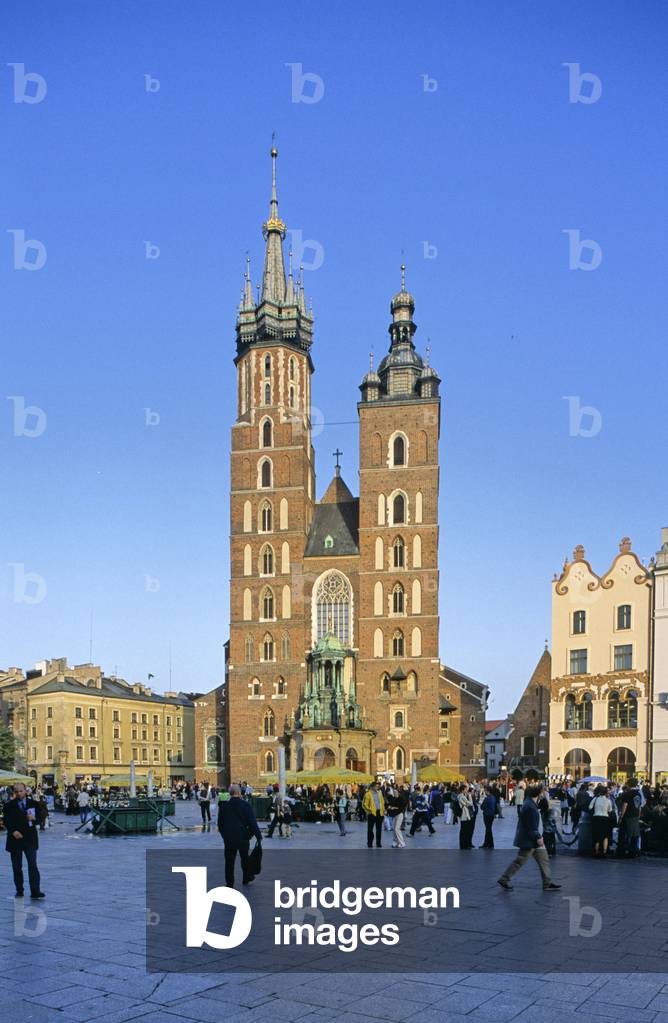 Basilica of Our Lady, Mariacka Church in Krakow, Poland.