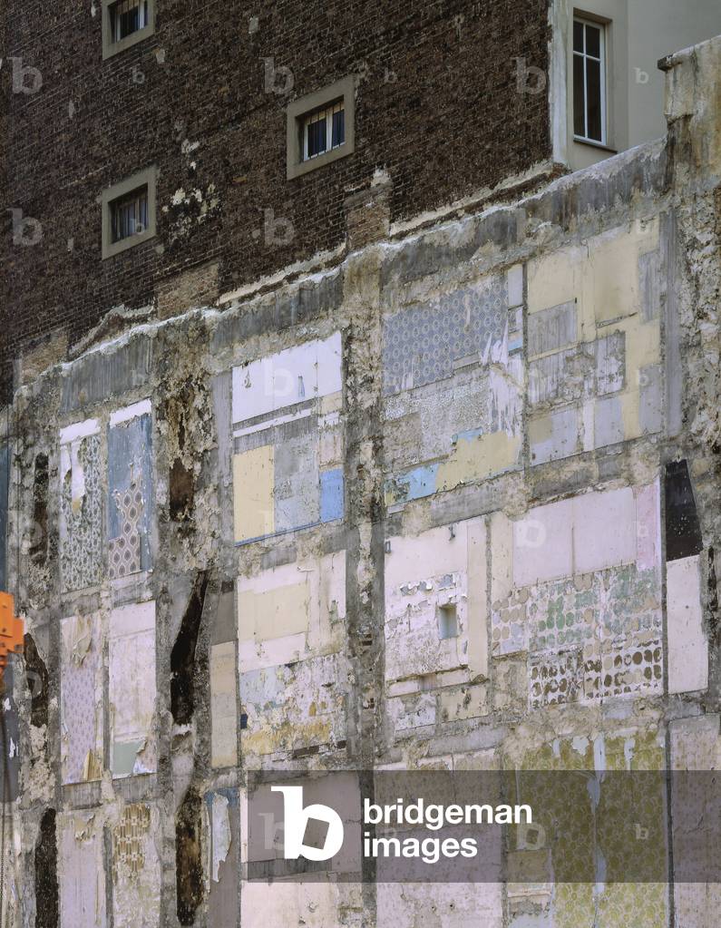 After demolition of a building, rue de Flandre in Paris 19th.