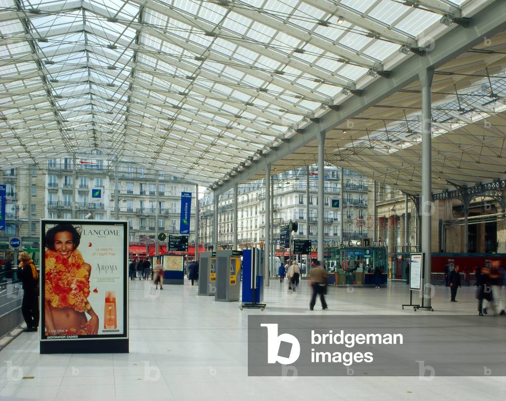 Extension of the Gare du Nord to Paris 75010. Architect Jean Marie Dutilleul.